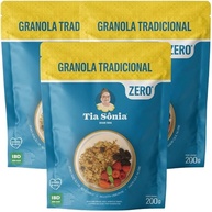 Tia Sônia, Kit 3 Granola Integral Zero Adição Açúcar Tia Sônia 200g cad - imagem 5