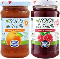 Geleia ITALIANA Framboesa e Damasco MENZ & GASSER 240g Sem Açúcar Adicionado 2 Unidades 100% Fruta - imagem 4