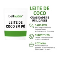 Leite de Coco em Pó BellNutry 500g – Alta Solubilidade, Sabor Intenso de Coco, Sem Aditivos - imagem 4