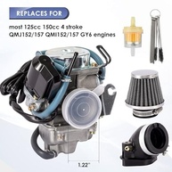 Carburador GY6 150cc 24mm PD24J com Coletor de Admissão - Potência e Desempenho para Motos e Scooters 125cc/150cc - imagem 3