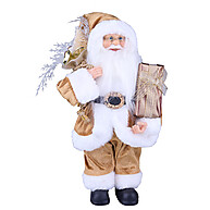 Adorno Papai Noel Dourado 30cm - Decoração Natalina Elegante - imagem 1