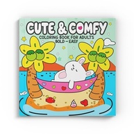 Kit 3 Livros de Colorir Adulto Cute & Comfy - Relaxamento e Criatividade - imagem 5