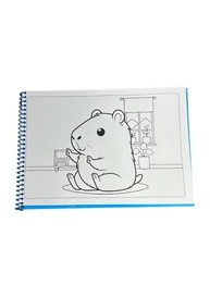 Livro de Colorir Adulto Cute & Comfy Série BIG - Capivaras | Capa Holográfica - imagem 4