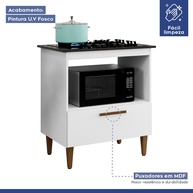 Cozinha Completa: Balcão Cooktop + Armário Aéreo - imagem 2