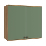 Aéreo Cozinha Celeste 80cm: Nogueira/Verde - imagem 1