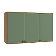 Aéreo de Cozinha Celeste 120cm: Nogueira/Verde - imagem 1