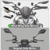 Espelhos Retrovisores Stealth Wind Wing para Motos: Estilo e Aerodinâmica para Kawasaki, Yamaha e Mais! - imagem 4