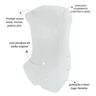 Bolha Parabrisa Alta Alongada Cristal para Yamaha Tenere 250: Conforto e Proteção Aerodinâmica - imagem 3