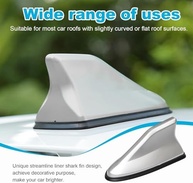 Antena Shark Fin Prata para Carro: Design Aerodinâmico e Sinal FM/AM Potente - imagem 3