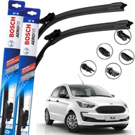 Par de Palhetas Limpador Parabrisa Bosch Aerofit Multiclip Ford Ka 2014-2022 - imagem 1