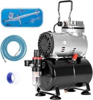 VIVOHOME Compressor de Aerógrafo Profissional 1/5 HP: Tatuagem, Maquiagem, Bolos e Mais! - imagem 1