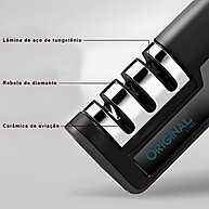Afiador de Facas 3 em 1 Profissional – Facas Sempre Afiadas - imagem 1