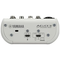 Mesa de Som Yamaha AG03MK2 Branca: Áudio Profissional para Streaming e Criação - imagem 4