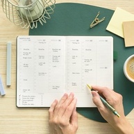 Agenda SL Horário A5 Verde Floresta - Organize Sua Rotina com Estilo - imagem 3