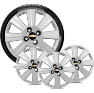 Jogo de Calotas Aro 14 4x100 Design Agile Emblema Preto - Renove Seu Carro! - imagem 1