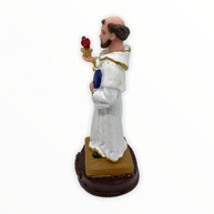 Imagem Católica Artesanal em Resina - Santo Agostinho 13cm | Peça Sagrada para Decoração e Devoção - imagem 2
