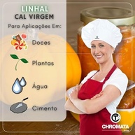 Cal Virgem Agrícola Culinário Linhal Original 2kg Não É 1kg - imagem 3