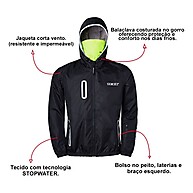 Jaqueta Corta Vento Texx Resistente à Água - imagem 2
