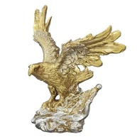 Estatueta Águia Decorativa em Resina - Escultura de Alta Qualidade para Decoração de Ambientes - imagem 2