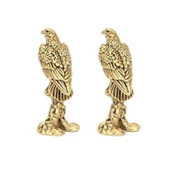 Estátuas de Águia em Bronze - Mini Ornamentos de Latão Dourado para Decoração de Mesa e Casa - imagem 2