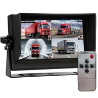 Tela Veicular 7" IPS com Gravação: Monitor Automotivo Completo para 4 Câmeras AHD 1080p (12V-24V) - imagem 1