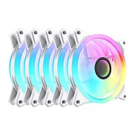 Aigo AF12: Kit 5 Ventoinhas ARGB 120mm - imagem 1