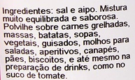Sal Com Aipo Bombay 100G - imagem 4
