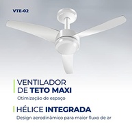 Ventilador de Teto Mondial Maxi Air Control 125W com Controle Remoto e Iluminação - imagem 5