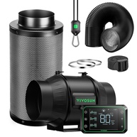 VIVOSUN Smart Air Filtration PRO T6 Kit 6" + AeroZesh T6 Fan + WiFi Controller - Sistema Completo de Ventilação e Filtração para Cultivo Indoor - imagem 1