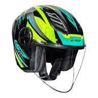 Capacete LS2 Airflow 2 OF616 Aberto Spoiler Draze Verde: Estilo e Aerodinâmica - imagem 5