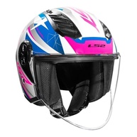 Capacete LS2 Aberto Airflow 2 OF616 Draze Rosa: Estilo, Segurança e Aerodinâmica - imagem 5