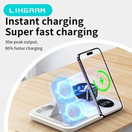 Carregador Sem Fio LIKGRAM: iPhone, Apple Watch & AirPods - imagem 3