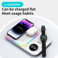 Carregador Sem Fio LIKGRAM: iPhone, Apple Watch & AirPods - imagem 4