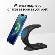 Carregador 3 em 1 Magnético 15W: iPhone + Apple Watch + AirPods - imagem 3