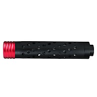 Supressor Fake Vermelho Quickshot Helix 150mm – Estilo e Customização para sua Airsoft - imagem 2