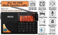 Rádio Portátil AIR/VHF/AM/FM/SW/Clima com Gravação Digital, Lanterna e Mais - imagem 5