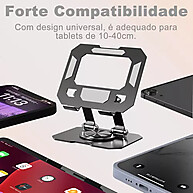 Suporte para Tablet e Painel Plano 360°: Ajustável! - imagem 2