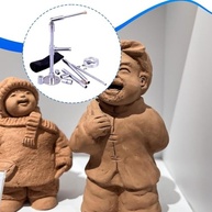 Suporte para Escultura em Argila - Base Ajustável para Modelagem e Artesanato - imagem 5