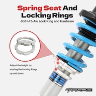 Coilover Ajustável 16 Níveis para Honda Civic 01-05, SI 02-05 e Acura Integra/RSX - imagem 3
