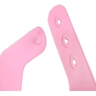 Babador Com Bolso Rosa em Silicone - Confortável, Lavável e com Fecho Ajustável para Bebês - imagem 4