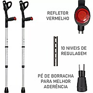 Muleta Canadense: Apoio Seguro e Ajustável - imagem 1