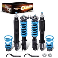 Coilover maXpeedingrods para Ford Mustang SN95 (94-04): Suspensão Ajustável 24 Níveis, Rebaixamento T6 Azul - imagem 1