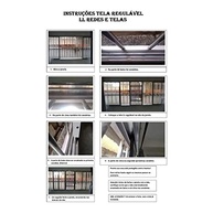 Tela Mosquiteira Regulável Ajustável Brilhante - Proteção Total Contra Insetos com Alumínio e Fibra de Vidro - imagem 5