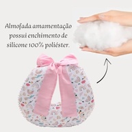 Almofada de Amamentação Arco-Íris com Pompom e Ajuste - Conforto e Estilo para Mães Modernas - imagem 5