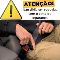 Kit 4 Fivela Cinto Segurança Anti Som Trava Alarme Universal Fiat Honda Ford Chevrolet VW BYD - imagem 3