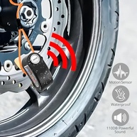 Justech: Kit Antifurto Moto - Cadeado Corrente + Trava Disco Alarme 110dB - imagem 4