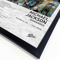 Quadro Álbum Spotify Michael Jackson - 40x60cm - Moldura Ecológica Preta - imagem 4