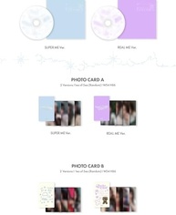 ILLIT Super Real ME 1st Mini Album CD+Poster with Lyrics on Pack+Photobook+Photocard A+Photocard B+Sticker+Paper Magnet+Paper Ornaments+Tracking Sealed (Real ME Version) - imagem 5