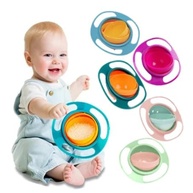Kit 2 Pratos Giratórios 360° Infantil - Gyro Bowl com Tampa e Alça, Seguro e Divertido - imagem 3