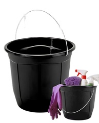 Kit com 2 Baldes Reforçados 7,5L com Alça - Ideal para Limpeza e Armazenamento - imagem 1